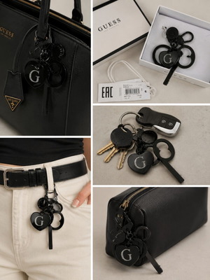 Guess original women's keychain new, black