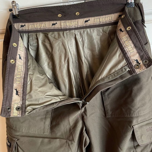 Harkila Scandinavia Complete Goretex Waterproof Hunting Pants like new, khaki, size 54