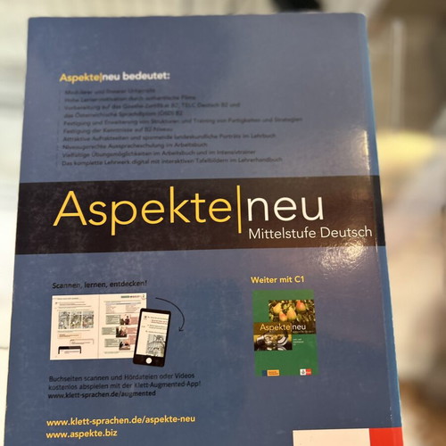 Aspekte neu B2 Lehrbuch used, German language learning book