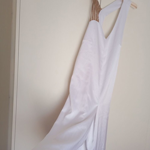 The Knls Medium Satin One-Piece Jumpsuit Like New, White