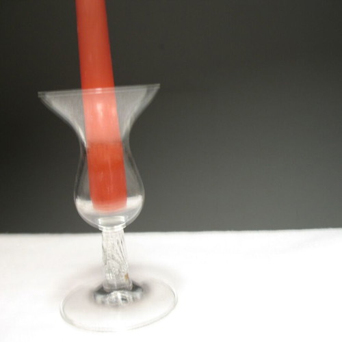 Glass Candle Holder Like New for Decoration