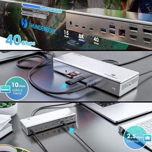 WAVLINK Thunderbolt 4 Docking Station σαν καινούργιο