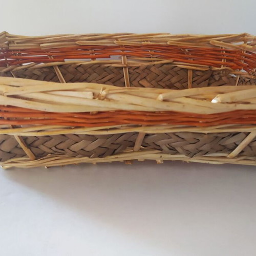 Decorative wicker basket used
