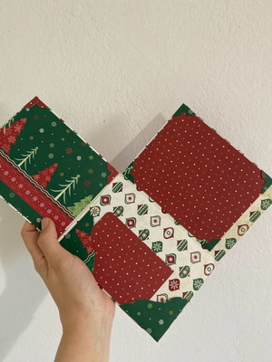 Handmade opening card new with scrapbooking technique