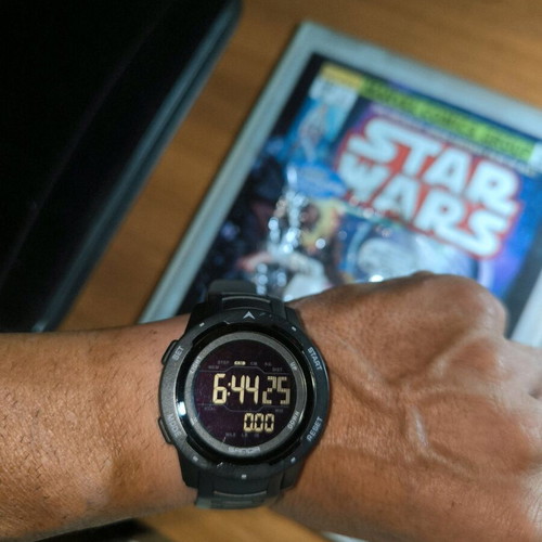 Men's digital watch new, waterproof, black