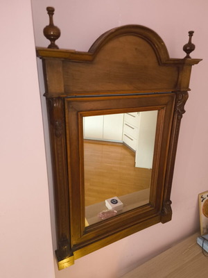Antique mirror Florence 1880 used, handmade Italian heirloom