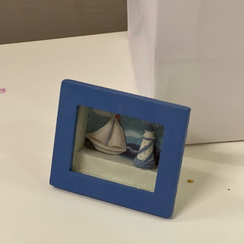 Small boat decorative frame new