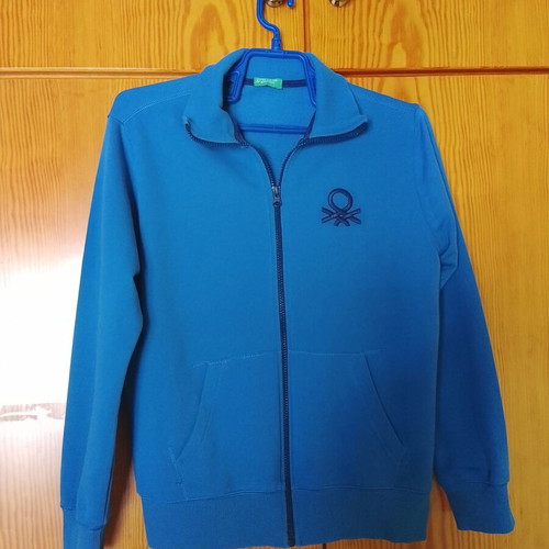 Benetton cardigan for boy 11-12 years like new, blue
