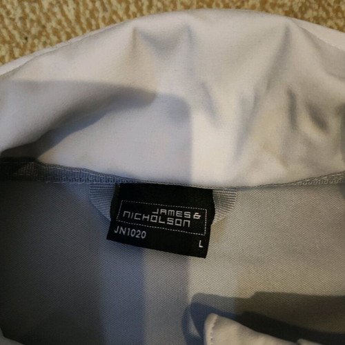 James & Nicholson unisex jacket Large like new, white