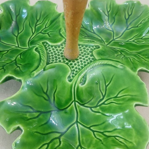 Serving platter with three compartments used