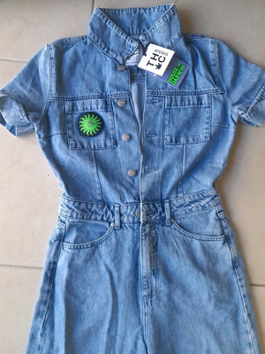 Afends denim jumpsuit new, size EU 36, blue