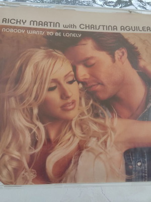 Ricky Martin με Christina Aguilera Nobody Wants To Be Lonely CD single 2001
