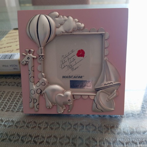 Children's photo frame silver plated new