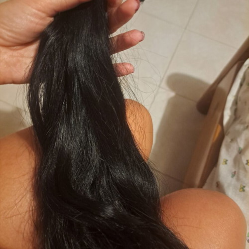 She Italian natural black hair extensions, 4 pieces, various lengths