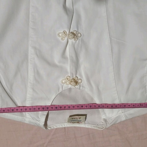 Vintage Benetton white cotton blouse size M like new