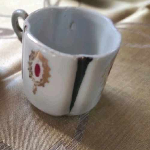 Limoges small coffee cups used, 1950s, set of 2