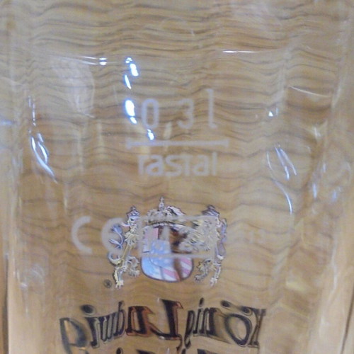Konig Ludwig beer set of two promotional glasses 300ml like new