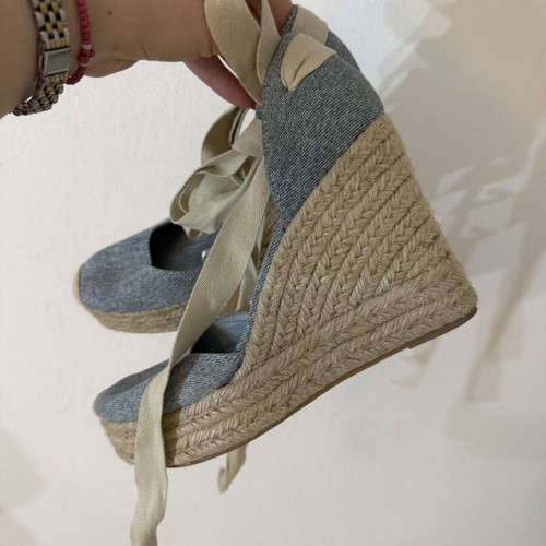 Pull & Bear platforms size EU 39 like new, blue and beige
