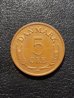 Νόμισμα 1963 Danmark 5 Ore μεταχειρισμένο