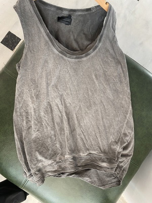 Diesel sleeveless cotton top like new, grey