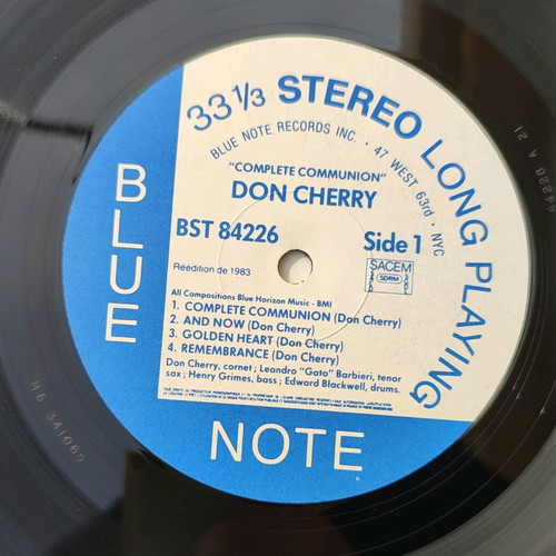 Complete Communion Don Cherry vinyl used