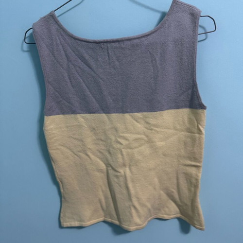 Y2K pastel knitted sleeveless top with strass details used, size M