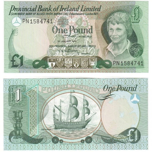 Northern Ireland 1 Pound Banknote 1979 Provincial Bank