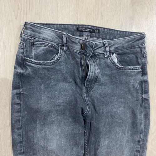 Bershka gray skinny jeans size 38 used