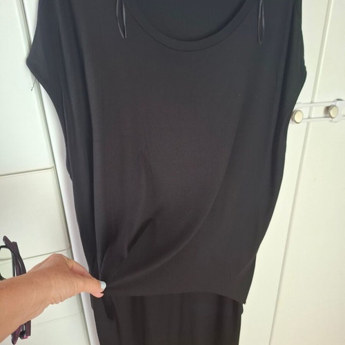 Mat black dress, size M