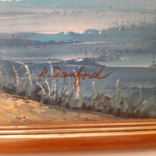 Painting used 55×45 with signature and landscape