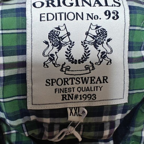 Greystone Originals men's plaid shirt XXL used, green blue white