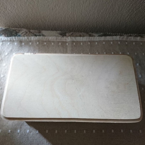 Wooden box like new with feet for decoration and decoupage
