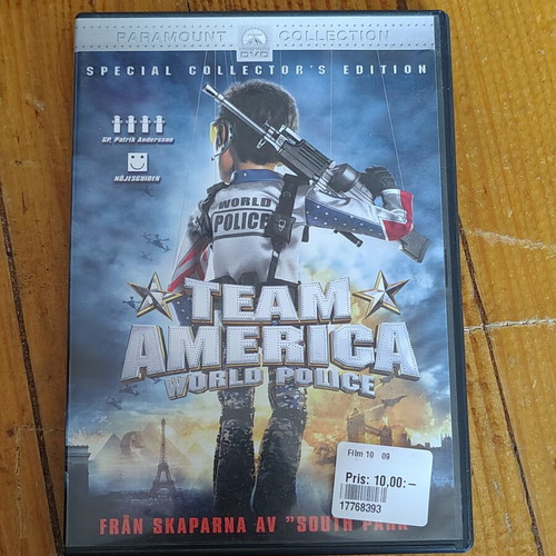 Team America World Police DVD used, Greek subtitles