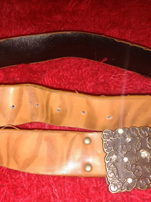 Women's belts used, pack of 7 pieces