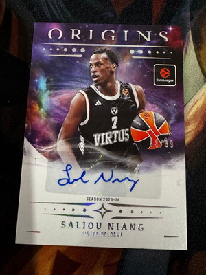 2025/26 Panini Origins Euroleague Saliou Niang autograph card /99