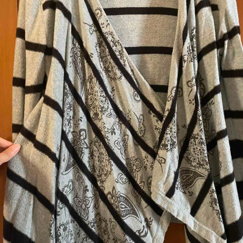 Cardigan with pattern used, size S/M