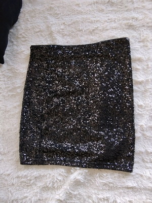Φούστα παγιέτα μαύρη S H&M σαν καινούργιο