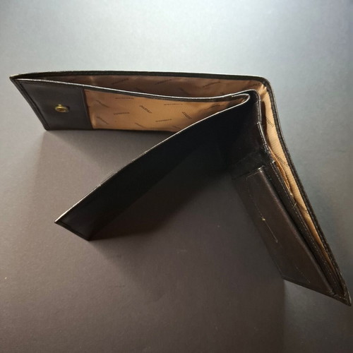 Italian leather men's wallet Evidence new, black