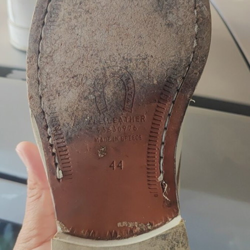 Army shoes size 44 white all leather used