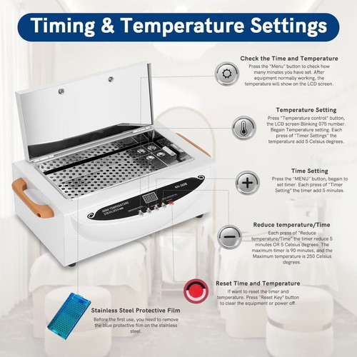 UV Sterilizer for Instruments new, max temperature 250°C