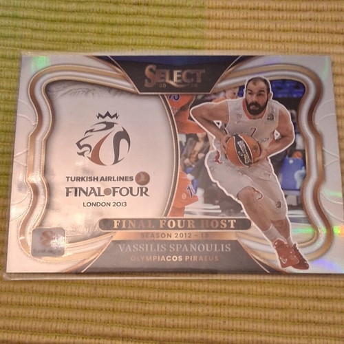 Panini Select Euroleague Vassilis Spanoulis Final Four London 2013 silver prizm card