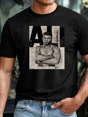 T shirt κοντομάνικο βαμβακερό μαύρο Boxing πυγμαχίας καινούργιο