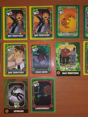 Ben 10 κάρτες μεταχειρισμένες, πακέτο 80 τεμαχίων