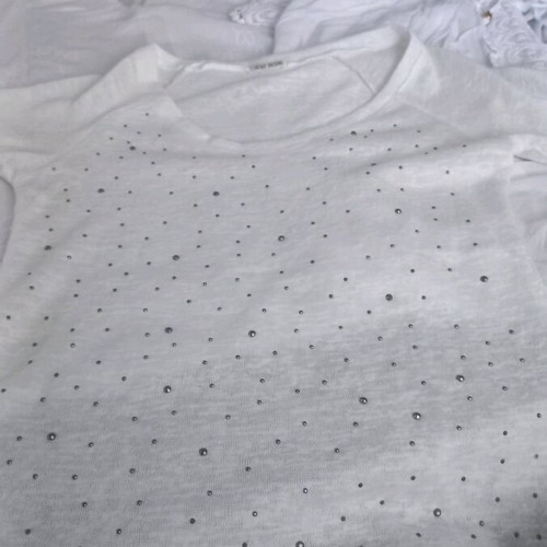 Women's blouses used, set of 3, size M, white