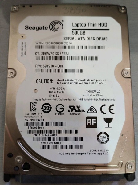  Seagate Lpatop Thin HDD ST500LT012 500GB 5400RPM 16MB SATA 3 2,5" 6.0GB/s Hard Disc skliros diskos