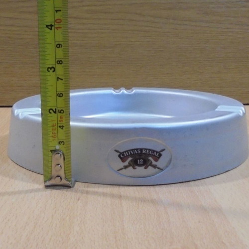 Chivas Regal Scotch Whisky old promotional metal ashtray used