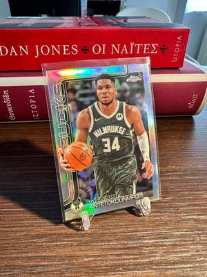 Topps Chrome Giannis Antetokounmpo 2025-26 Refractor κάρτα μπάσκετ καινούργια