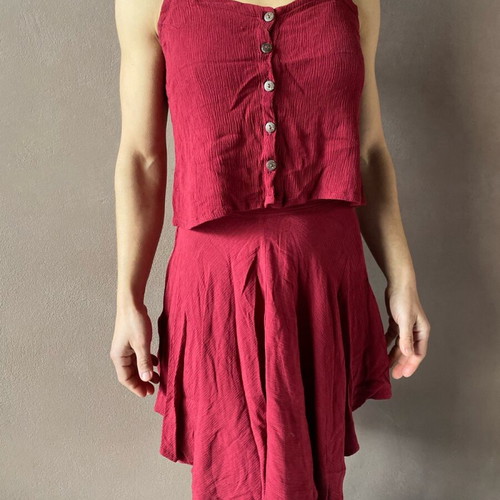 Skirt and blouse set lightly worn