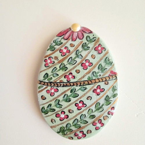 Handmade clay magnets new, hand-painted with acrylics and gloss