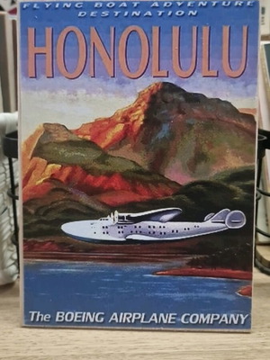 Wooden decorative sign Honolulu Air like new